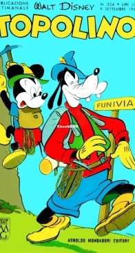 Topolino 0354 - Mondadori 1962 - Italian