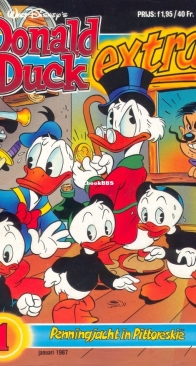 Donald Duck Extra - Penningjacht In Pittoreskië -  Issue 01 - Oberon B.V. 1987 - Dutch