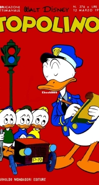 Topolino 0276 - Mondadori 1961 - Italian