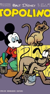 Topolino 0277 - Mondadori 1961 - Italian