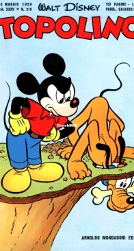 Topolino 0210 - Mondadori 1959 - Italian