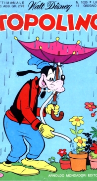 Topolino 1020 - Mondadori 1975 - Italian