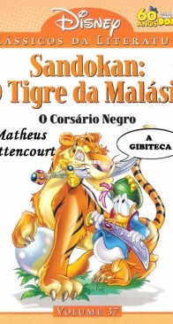 Clássicos da Literatura Disney 37 - Sandokan: O Tigre da Malásia - O Corsário Negro - Abril 2011 -  Brazilian Portuguese