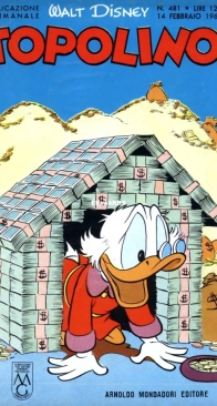 Topolino 0481 - Mondadori 1965 - Italian