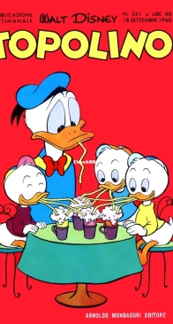 Topolino 0251 - Mondadori 1960 - Italian